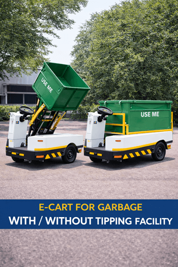 E-cart for Garbage With or Without Tipping Facility